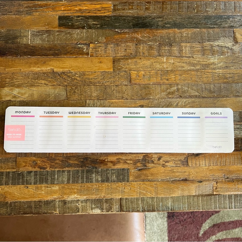 Ban.do Week to Week Desk Notepad